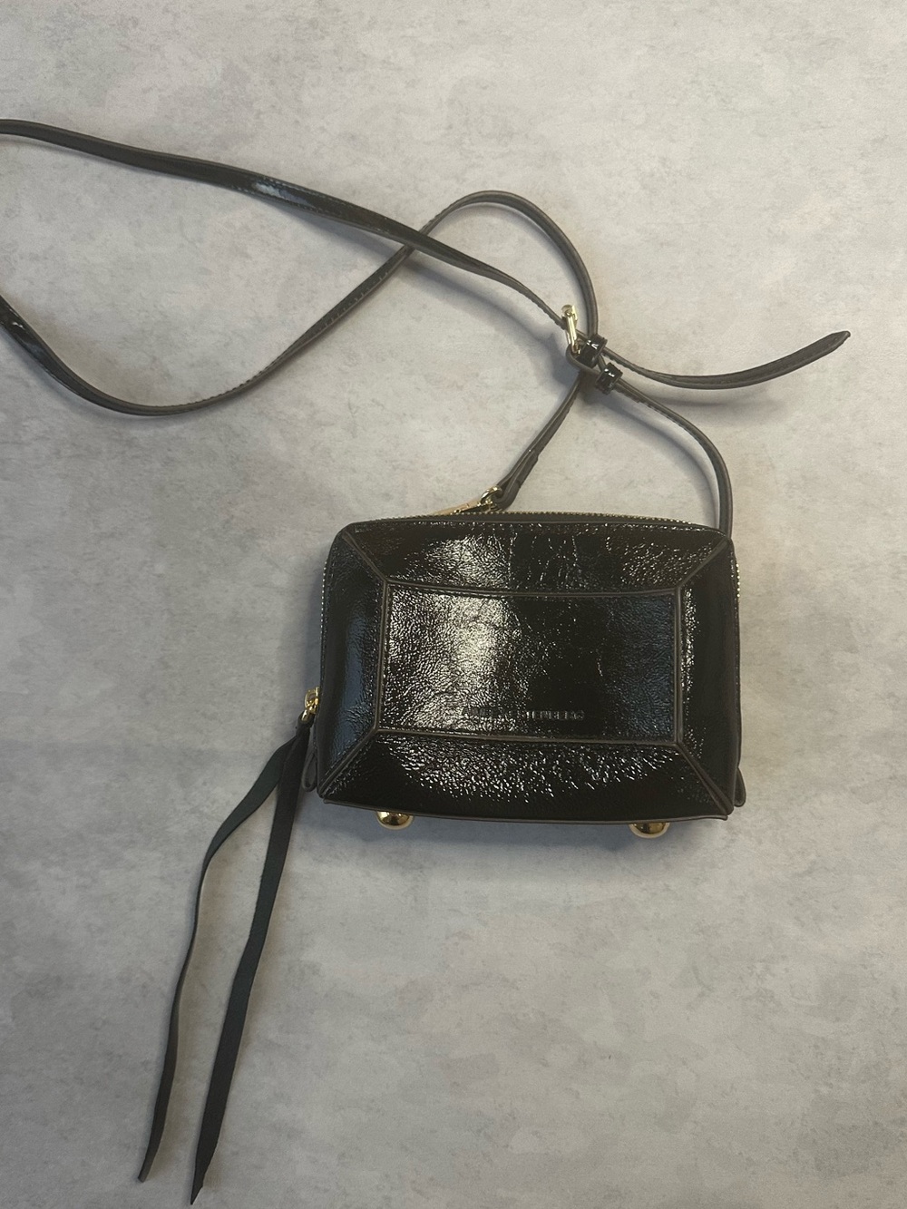 Aimee KESTENBERG Black Patent Crossbody Purse
